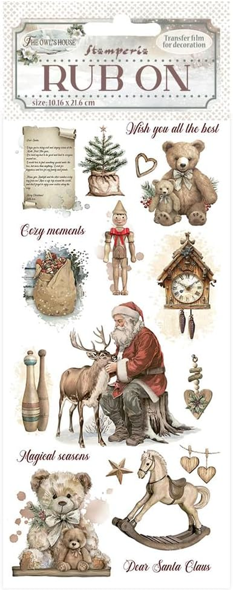 Stamperia WAX04 Scrapbook Pad, Brown/Gold, 16.5 Cm X 5.5 Cm image number 1