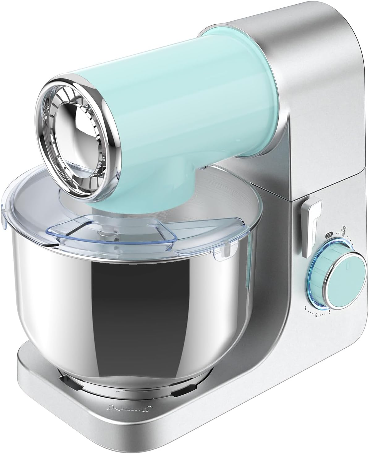 6.5L Stand Mixer, Black Electric Food Mixer, 6-Speed Flour Grinder Minced Meat, Kitchen Machine with Dough Hook, Whisk & Beater (1400W)