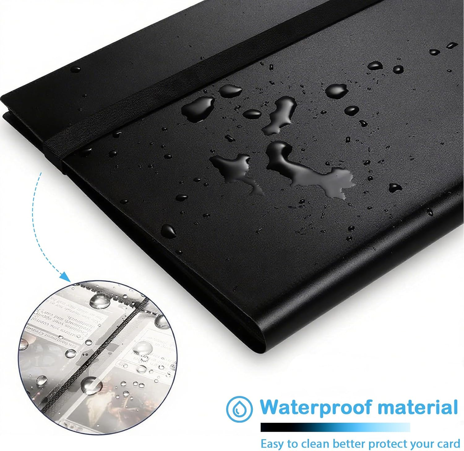 4-Pocket Trading Card Binder, 20 Pages Pocket Trading Card Album, 160 Side-Loading Pockets, Durable PU Album for MTG, TCG, Pokemon Yu-Gi-Oh, Basketball Sports Cards, Game Cards,Photo (Pink) image number 5