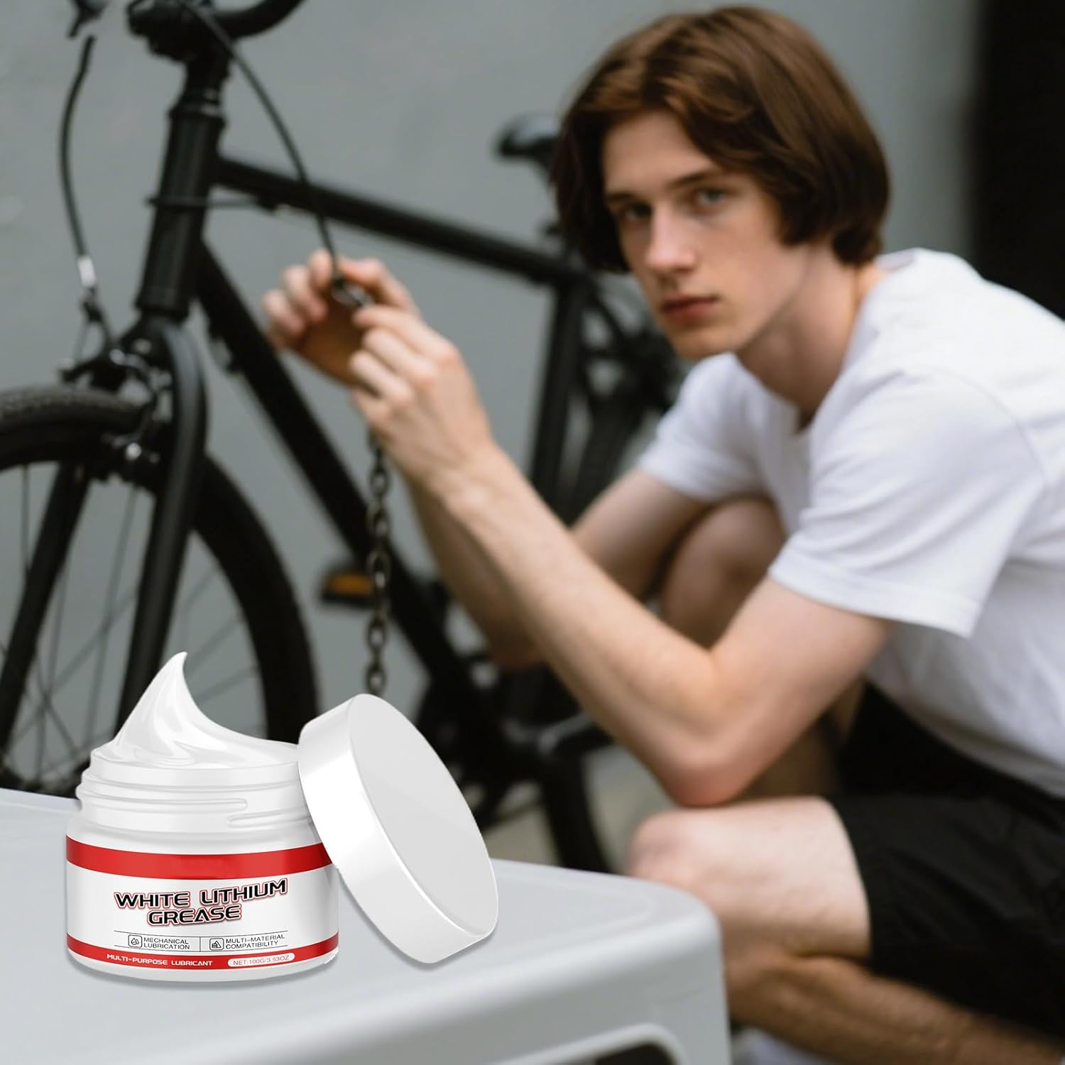 Silicone Grease for O Rings - Multi-Purpose Lubricant with Brush,Lube Sealant Long-Lasting for Car Mechanics Marine Hinges Truck Gears Boat Garage Farm image number 6