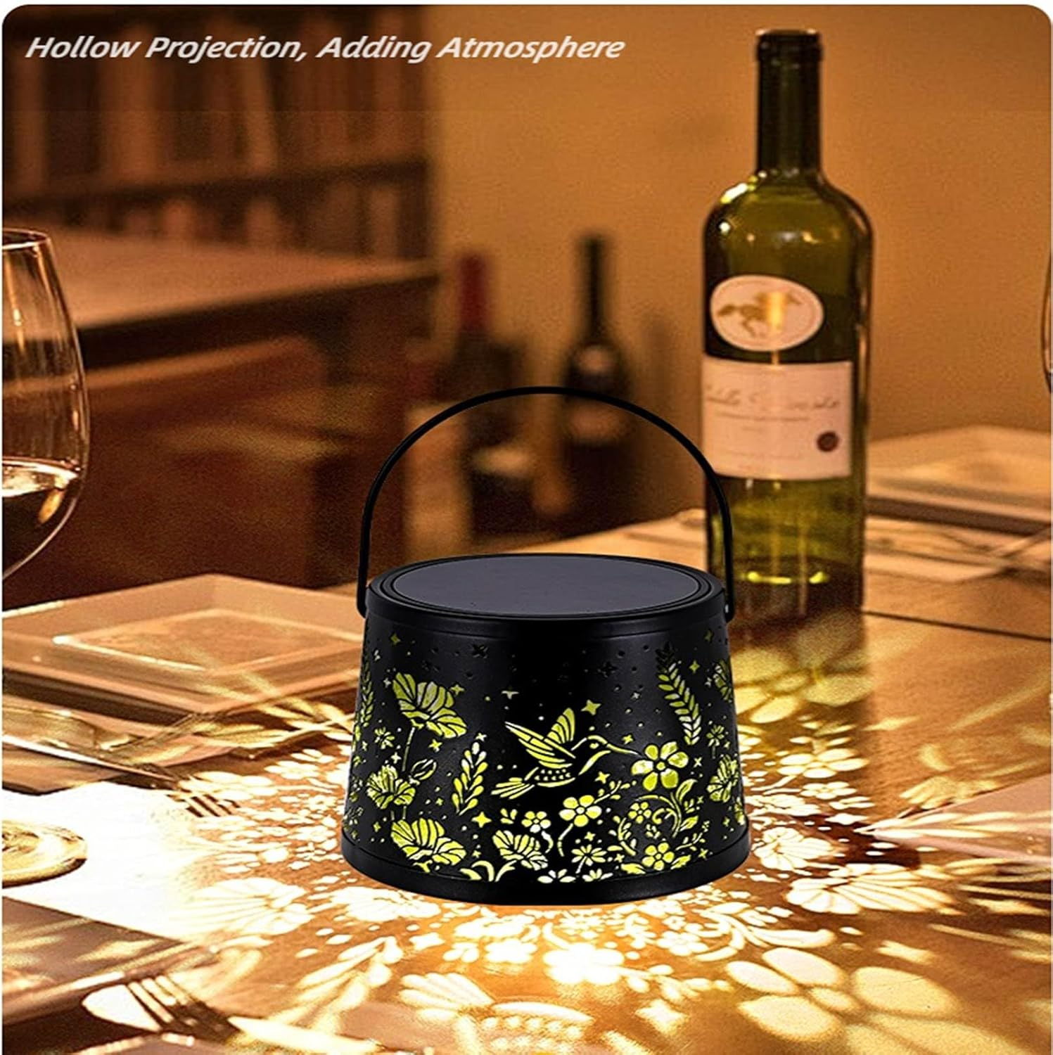 Lamp for Bottle, Wireless Bottle Lamp Attachment LED Rechargeable IP65 Lampshade Bottle Attachment Dimmable Bottle Lamps, for Restaurants Indoor and Outdoor Use, Bars, Bedroom, Camping image number 5