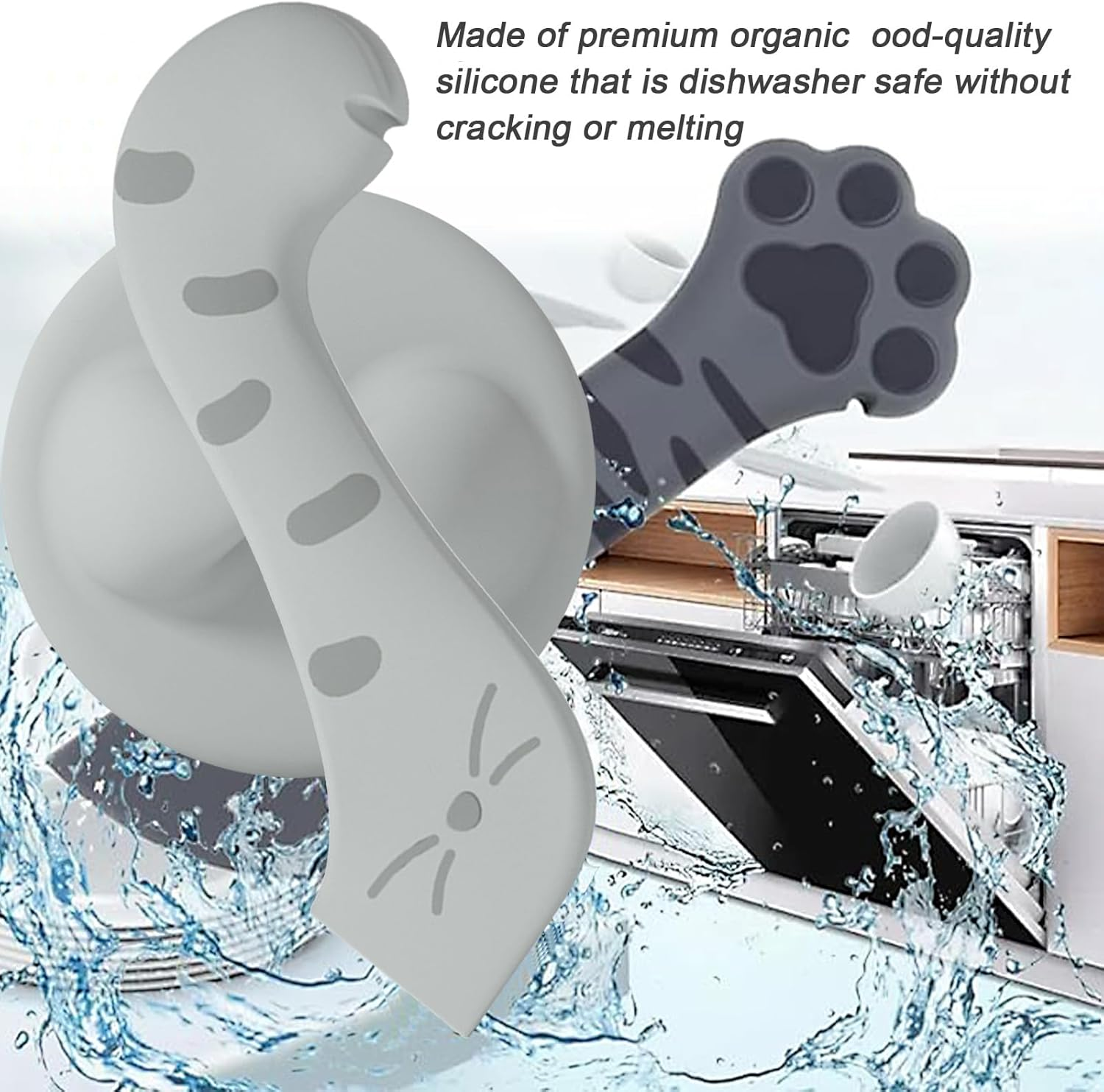 KUBDPQOR Pet Food Can Lid Set, Versatile Cat Food Lid and Cat Spoon/Can Opener for Cat Food Cans, for Dogs and Cat Food, Fits Almost All Food Cans image number 4