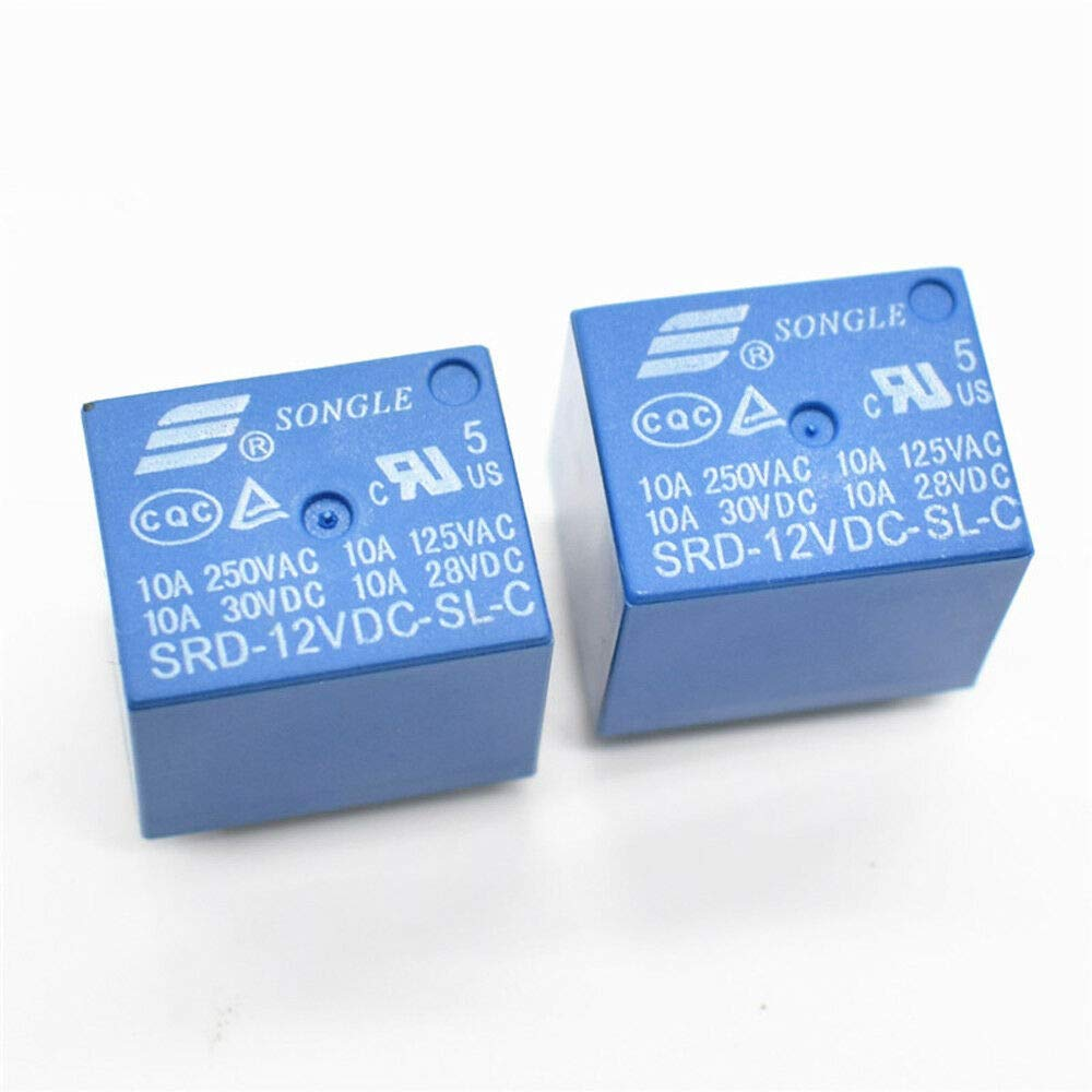PCB Relay - SENRISE 5 Pcs DC 5V Coil 15A 250VAC 5 Pins Mini Power Relay PCB Type for Household Appliances，Network Communications, Electronic Equipments, Etc image number 5