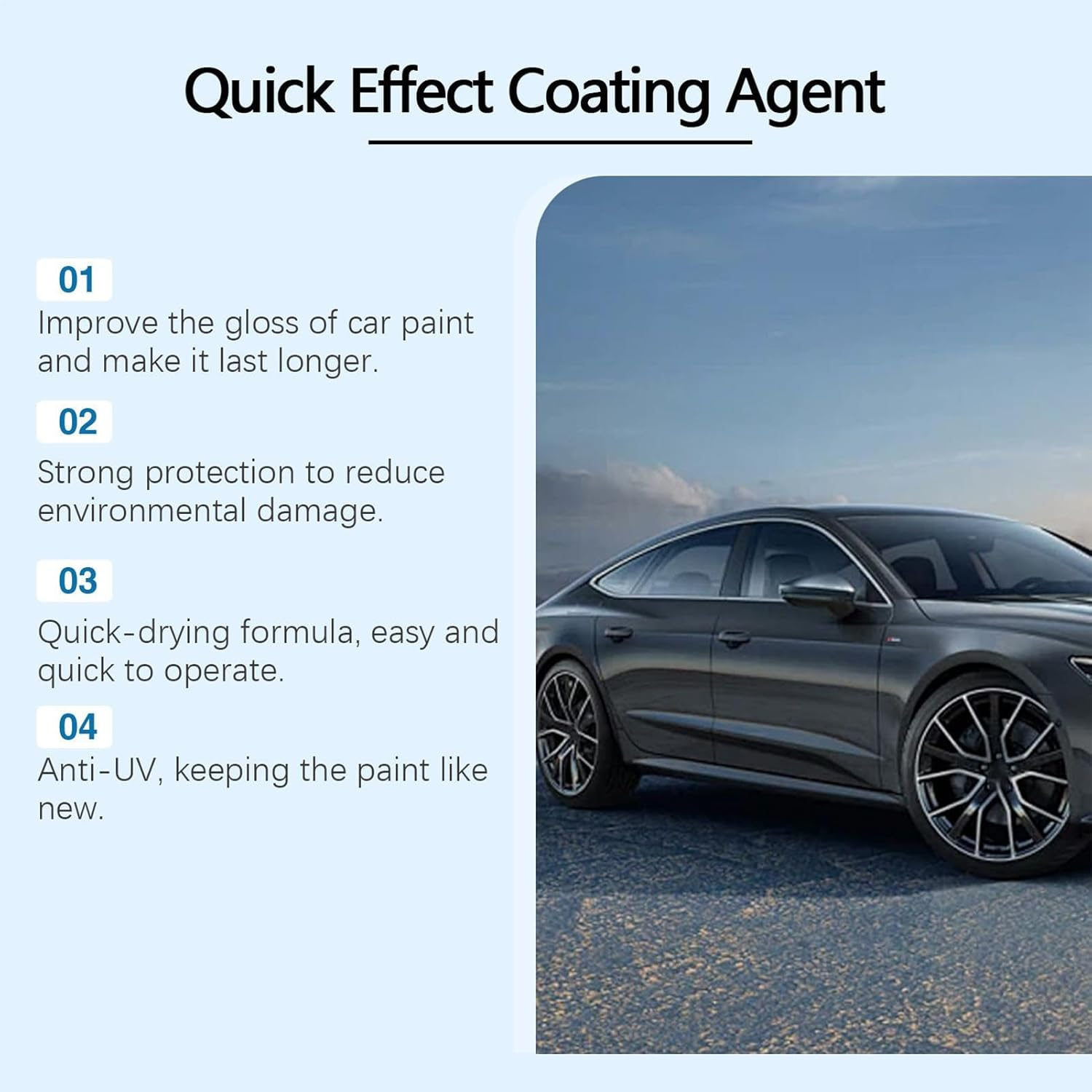 Gupcaqosjw Car Coating Agent,Automotive Scratch Agent 120Ml | High-Gloss Car Coating Spray for Glass, Rims, Window, Detailing, Motorcycle, Marine, Outdoors, Beginners image number 5