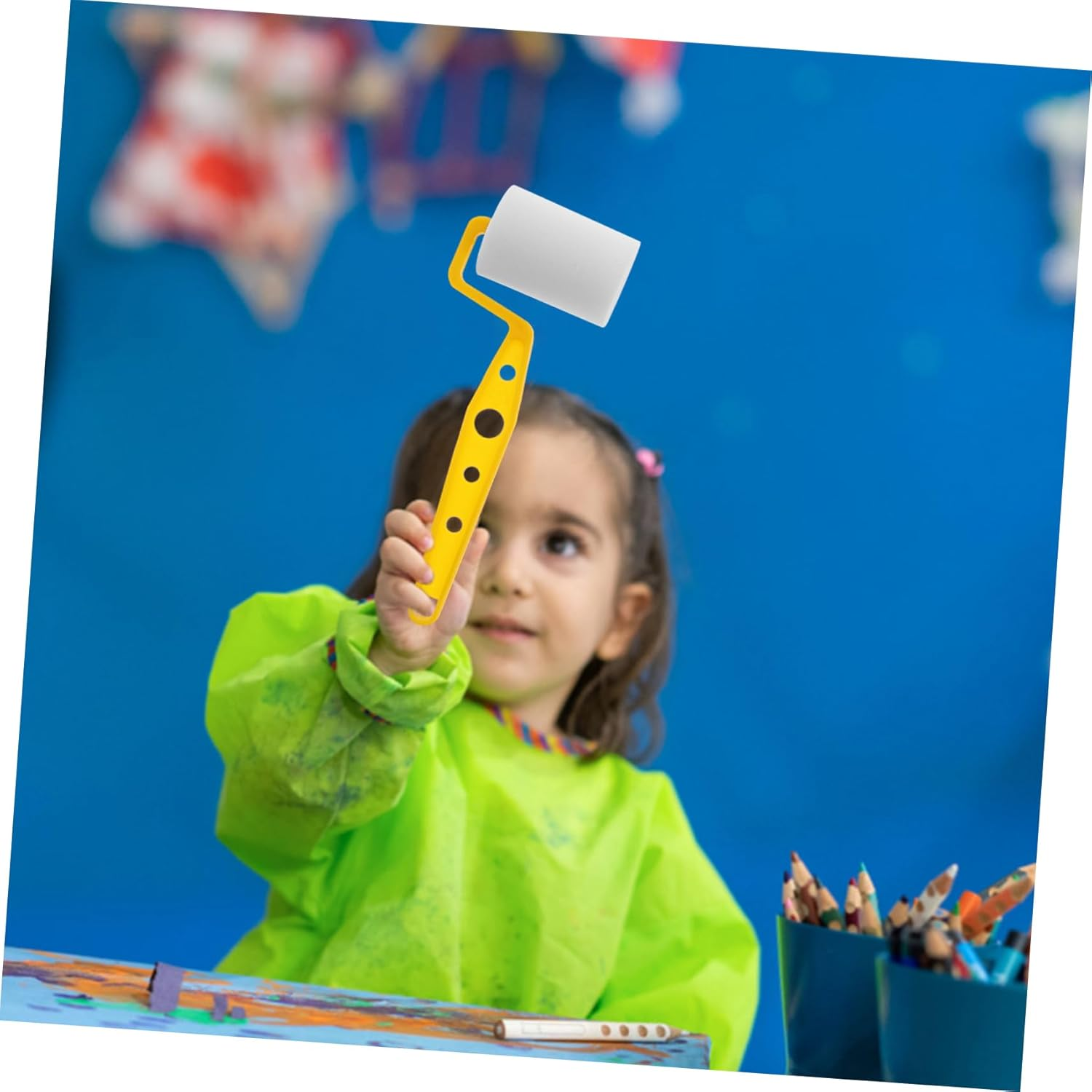 1Set Multi-Function Paint Sponge Roller for Wall Painting Home Decor Comfortable Handle for Art Projects image number 3