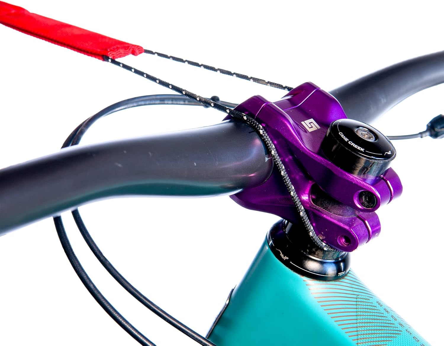 Towwhee - the Original Bike Bungee Tow Rope for Kids | MTB & Cycling Stretch Pull Strap for Riding Further with Your Child | (Kids Original Purple Connect Strap) - Made in the USA image number 5