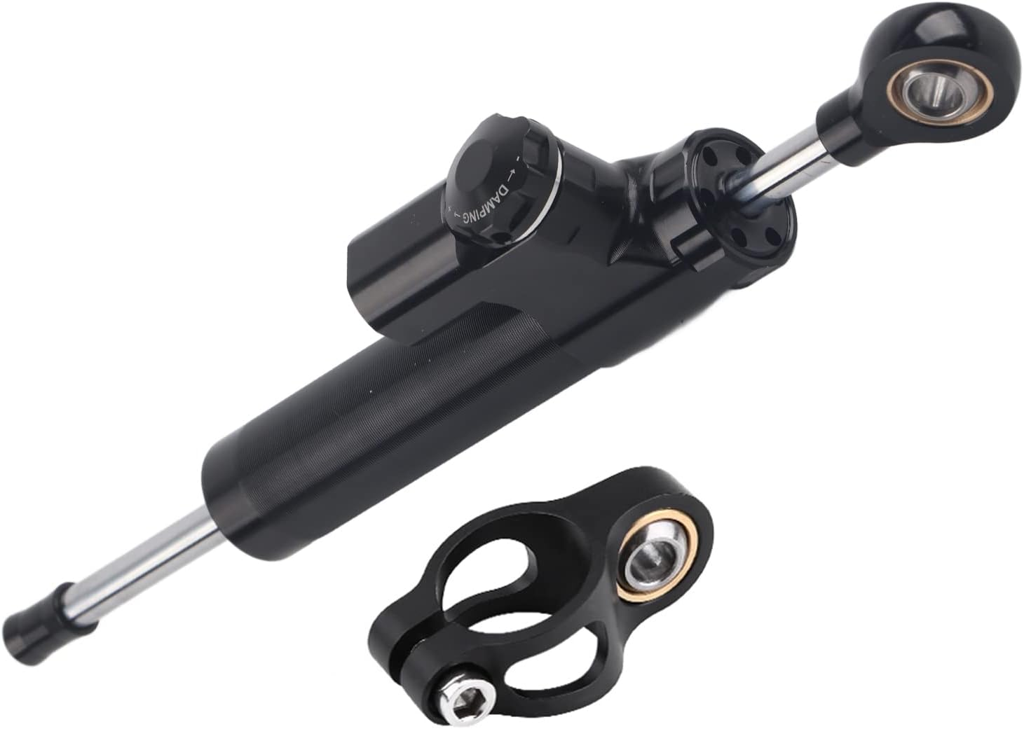 Universal Motorcycle Steering Damper Stabilizer Linear Reversed Safety Control with Speed-Sensitive Damping System CNC Machined Aluminum for Most Motorcycles image number 5