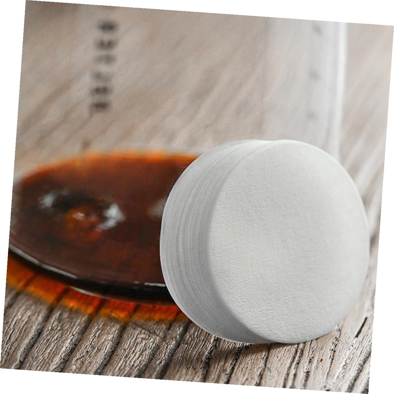 ABOOFAN 400Pcs White Coffee Filter Pads for Espresso Drip Brewing Portable Paper Filters for Coffee Makers and Tea Use Single-Use Space-Saving Stackable Design image number 1