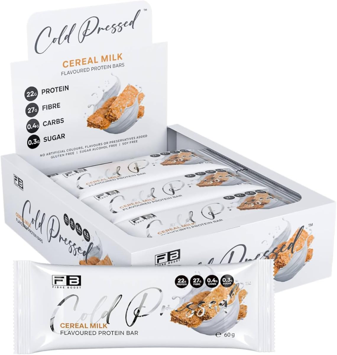 Fibre Boost Cold Pressed Cereal Milk Flavoured Protein Bar