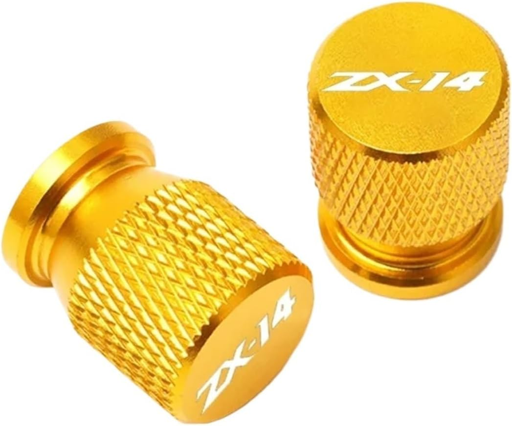 Ninja ZX14 ZX 14 14R ZX-14 ZX-14R 2006-2015 2014 Accessories Motorcycle Wheel Tire Valve Air Port Stem Caps Cover(Blue)