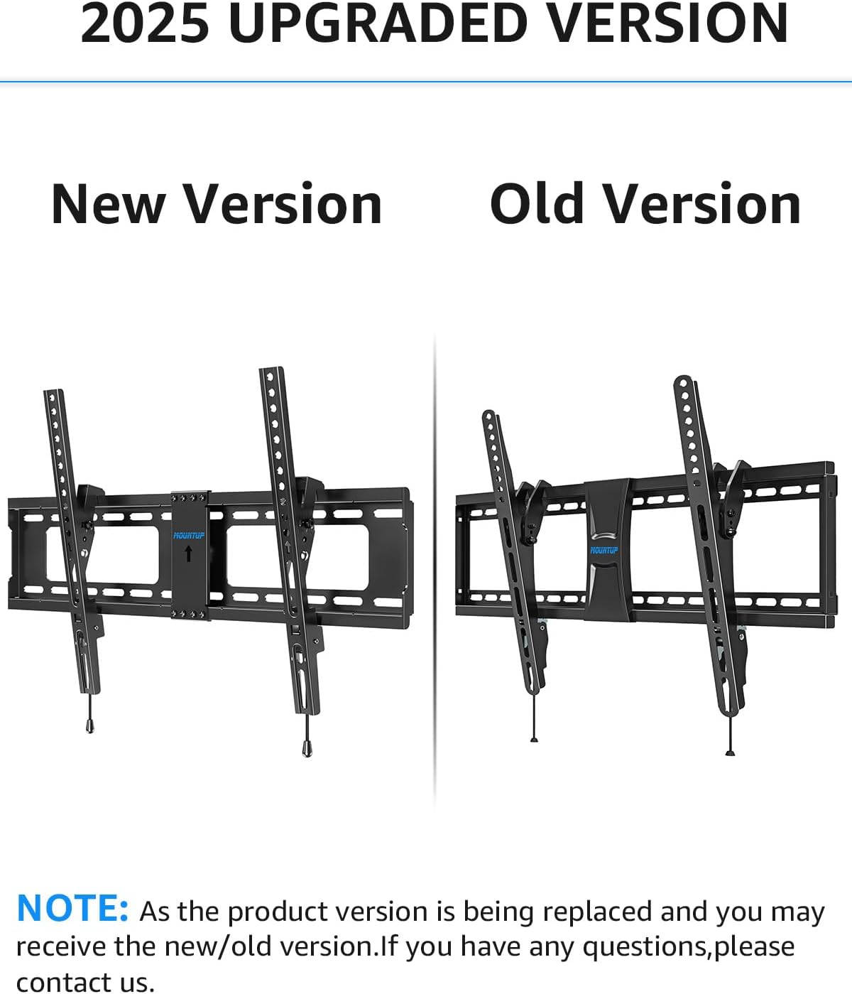 MOUNTUP TV Wall Mount Tilting TV Mount Bracket for Most 37-82 Inch Flat Screen/Curved Low Profile Wall Mount Saving Space Max VESA 600X400Mm Hold up to 132 Lbs Fit 16" 18" 24" Stud MU0008 image number 4