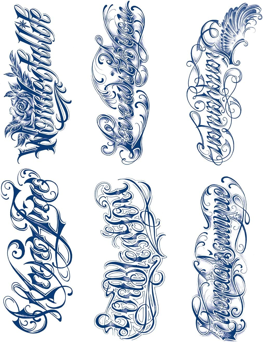 Semi-Permanent Butterfly Temporary Tattoos, 6-Sheet 2 Weeks Long Last Waterproof Tattoos,Plant-Based Ink Tattoos Sticker for Adult Children image number 2