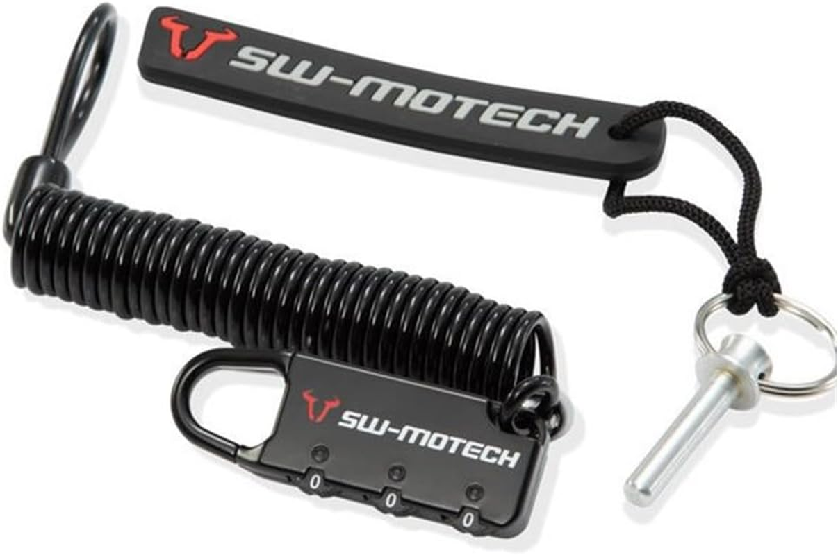 SW-MOTECH Anti-Theft Device for EVO Tank Bag Locking Pin/Motorcycle Bag Cable Lock Black Evo/Pro image number 1