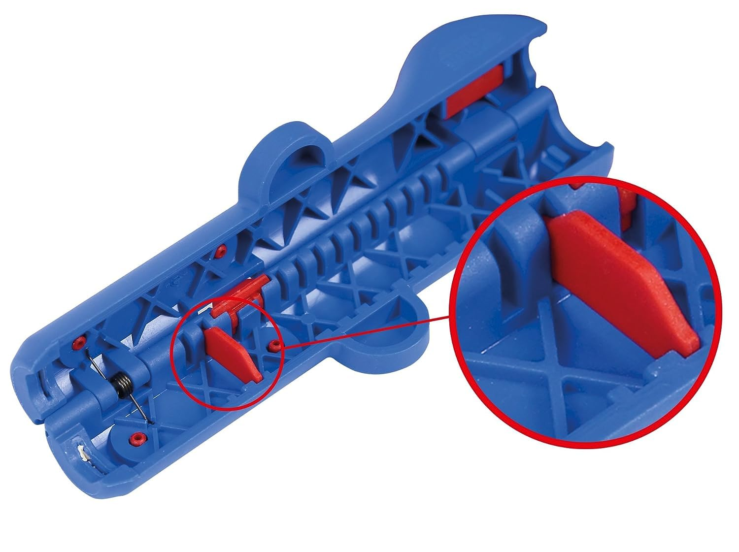WEICON 52000013 No. 13 Stripper Dismantler for round and Moisture-Proof Diameter of 6.0-13.0 Mm. (E. G. NYM 3X1.5 to 5X2.5 Mm&sup2;) | Professional Distmantling Machine | Cable Stripping Tool | T&Uuml;V 100% Made in Germany, Blue/Red image number 5