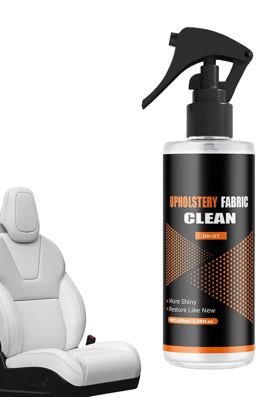 Car Upholstery Cleaner, 100Ml Fabric Cleaner for Auto Interior, inside Detailing Tools, Deep Cleaning Foam Solution, Car Care Spray for Seats Mats Roof Liners image number 6