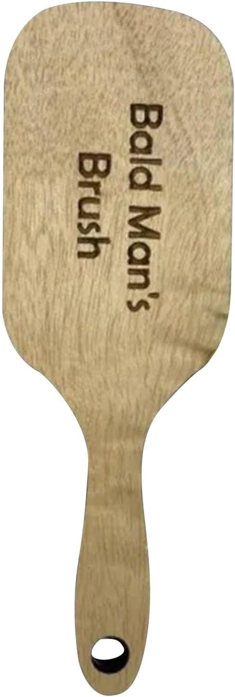 Gag Comb for Bald Man | Funny Wooden Hairless Combing Brush and Toothless Comb Set | for Friends with Thinning Hair image number 1