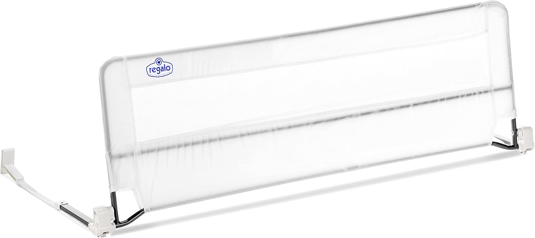 Regalo Swing down Extra Long Bedrail, White, 5 Pounds image number 1
