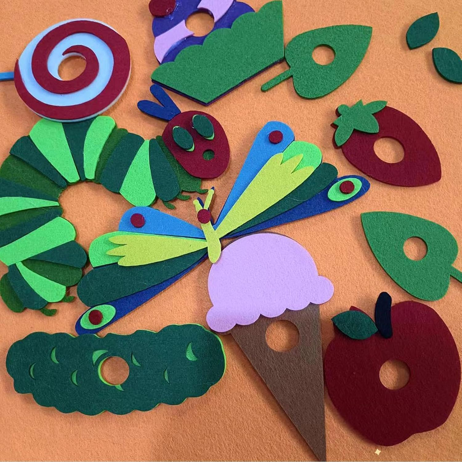 Precut Felt Figures Sets Storytelling Teaching Activity Figures Kits Reusable Montessori Early Learning for Preschool image number 1