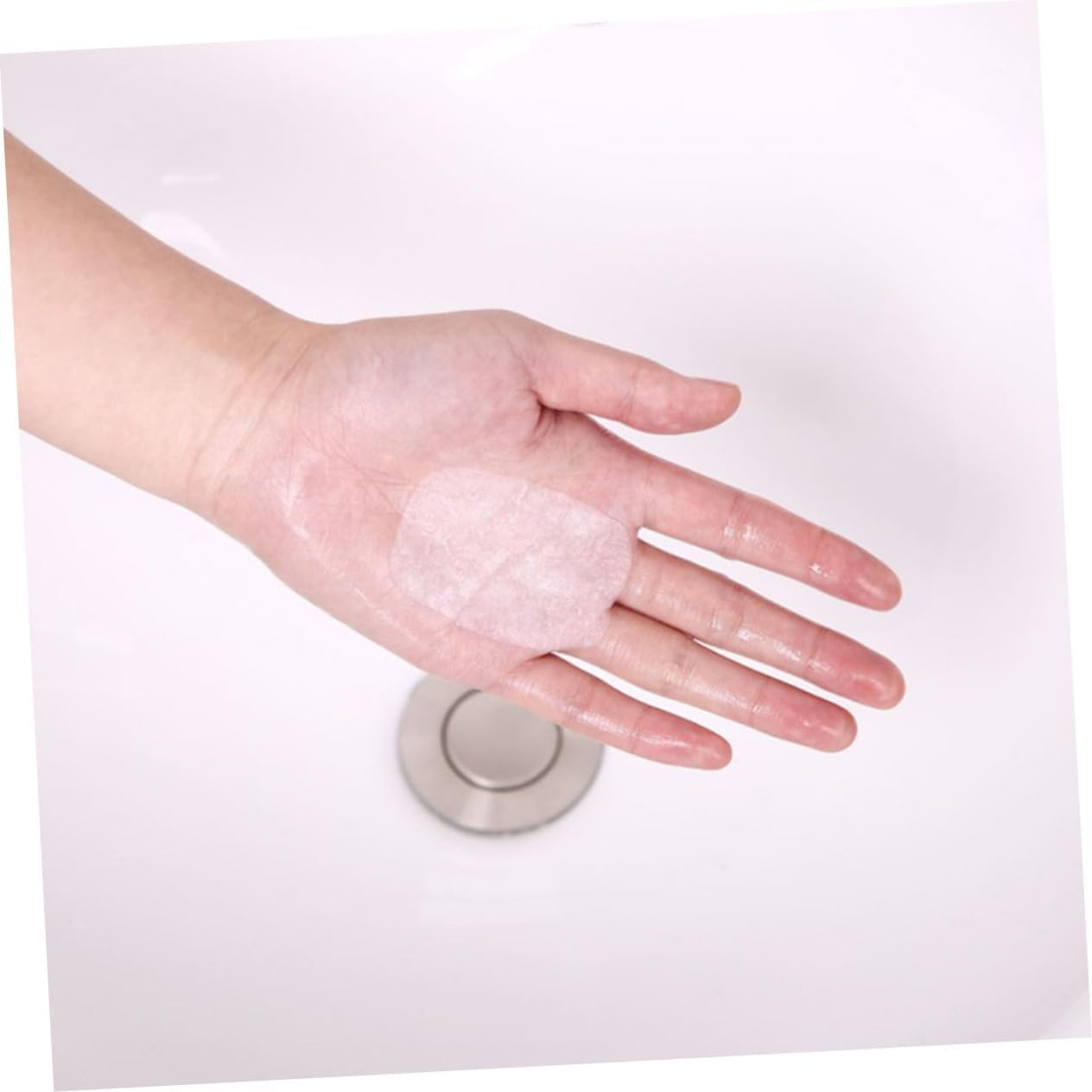 NAMOARLY 8Pcs Boxed Travel Soap Sheets Portable Hand Washing Tablets Paper Soap Flakes Safe for Face Hand Wash Compact Plastic Box for Outdoor Activities Color