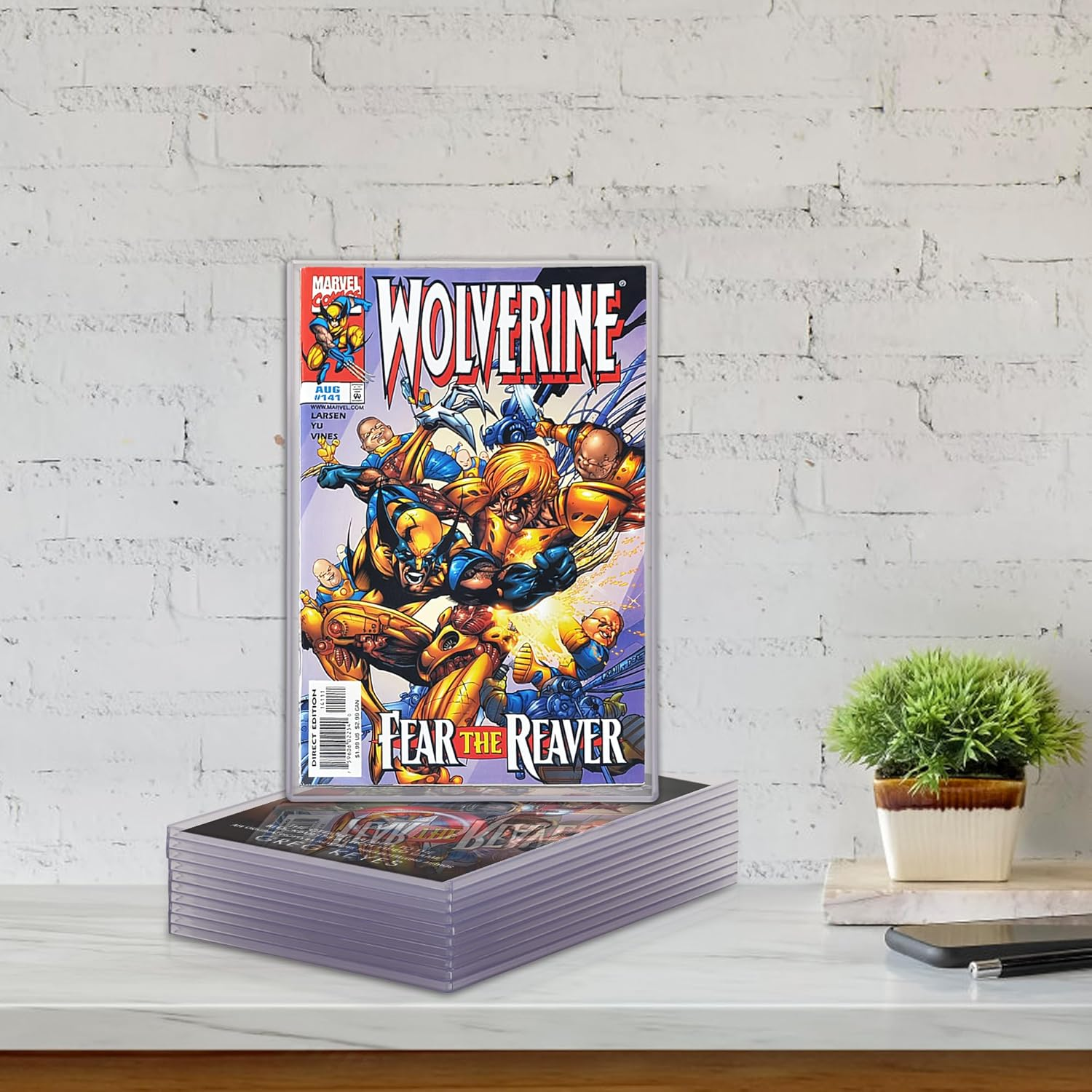 BEELUCK Comic Book Top Loaders, 10 Pack Comic Book Protector Hard Case Clear PVC Comic Book Display for Silver Age and Current Comics image number 1