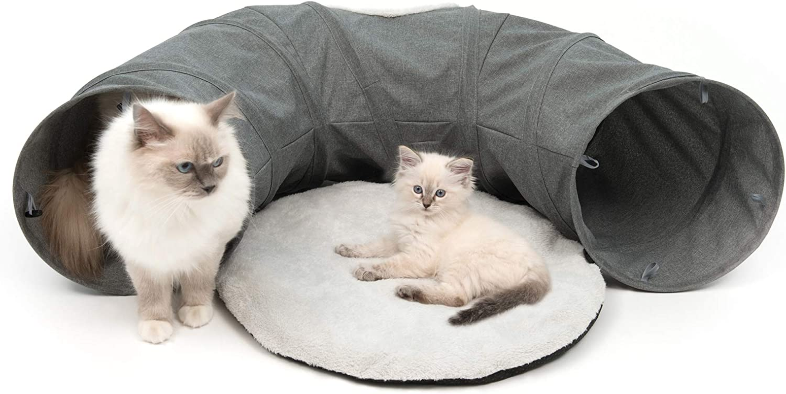 Catit Vesper Cat Tunnel, Cat Toy, Grey, 41996 image number 1