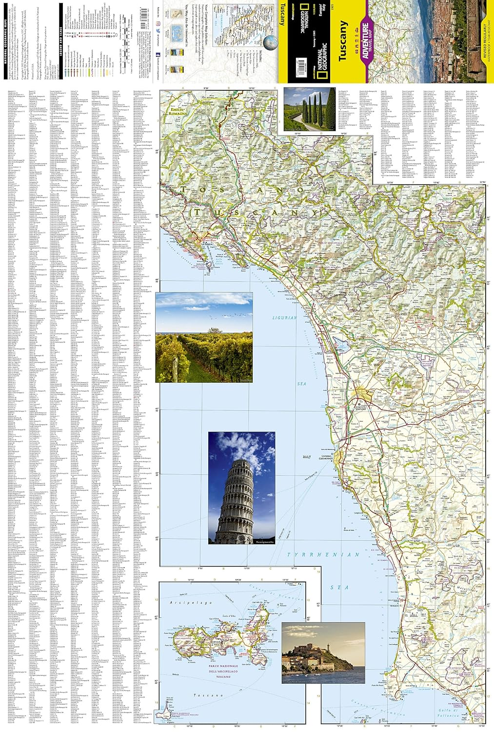 Tuscany Map [Italy]: Travel Maps International Adventure Map: 3305 image number 6