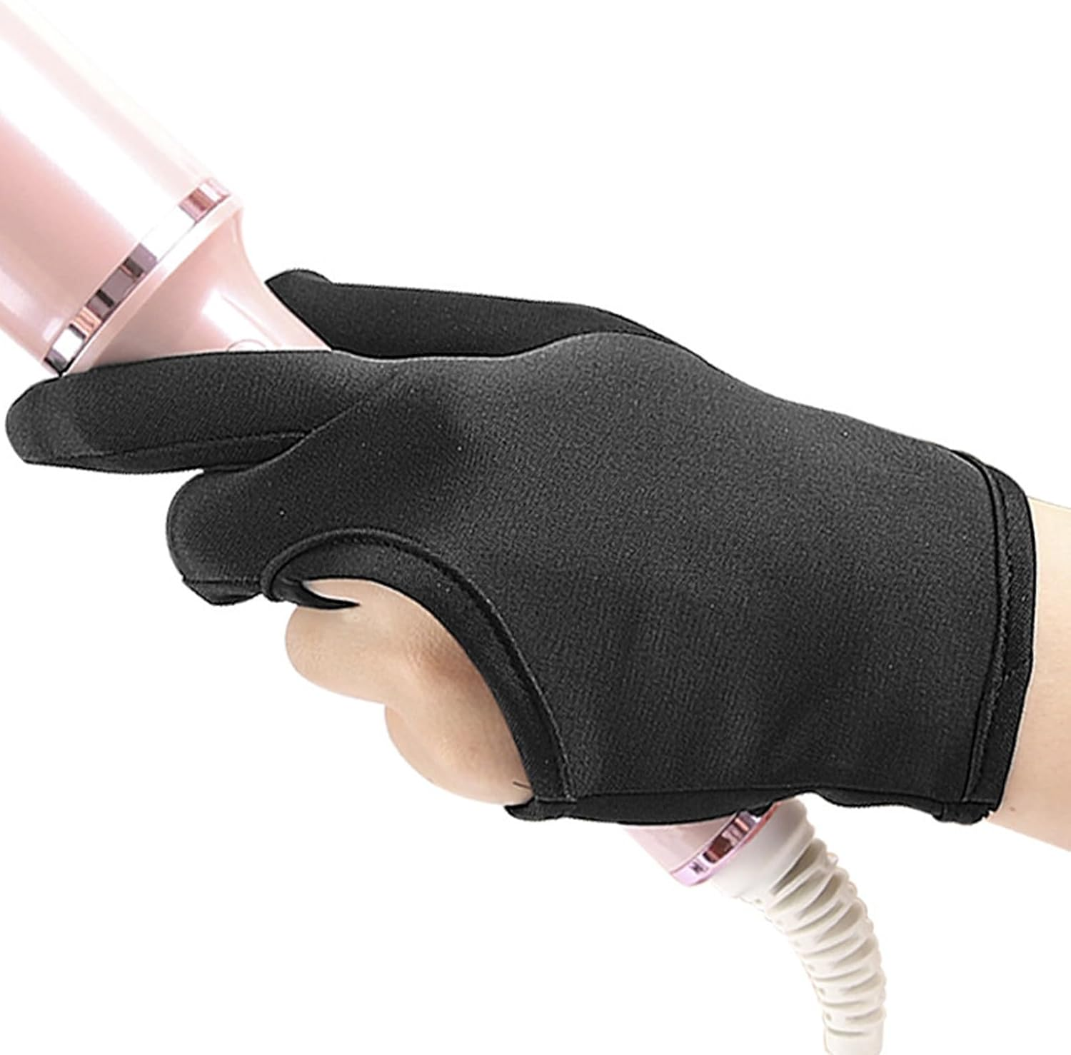 Curling Wand Gloves 3 Finger Elastic Heat Resistant Iron Machine Washable Comfortable Professional Hair Styling Tools for Straighteners image number 5