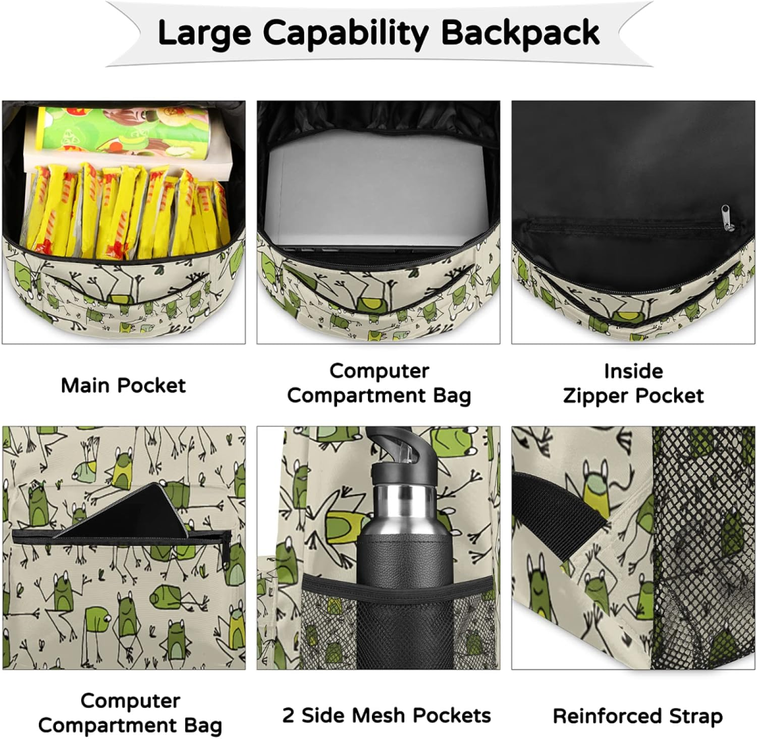 Tropicallife Abstract Watercolor Pattern Backpack Lightweight Waterproof Rucksackmodern Style Stylish Backpack for Man Women