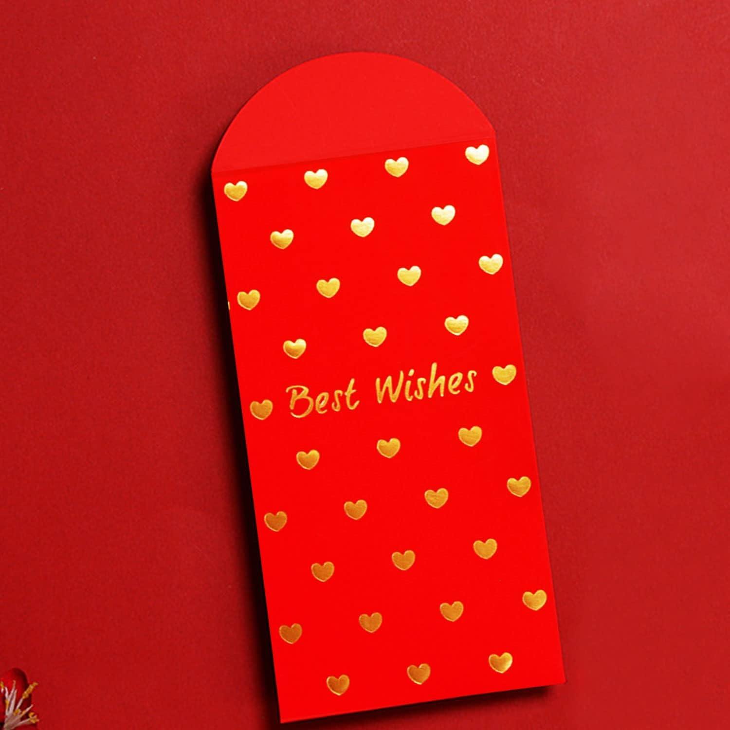 30 Pack Lucky Red Envelopes Chinese with Heart and Best Wishes Design - Chinese New Year Envelopes Chinese Red Envelope Bulk Money Envelopes for Cash Gifts Ideal for Sharing Joy and Blessings - Snake-Themed 1 image number 2