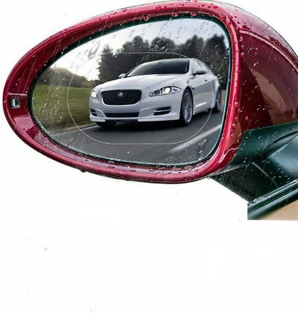 2PCS Car Rearview Mirror Film, Rainproof Anti-Glare Anti-Fog HD Clear Safe Driving Sticker for SUV Trucks Mirror and Side Windows (100X150Mm) image number 1
