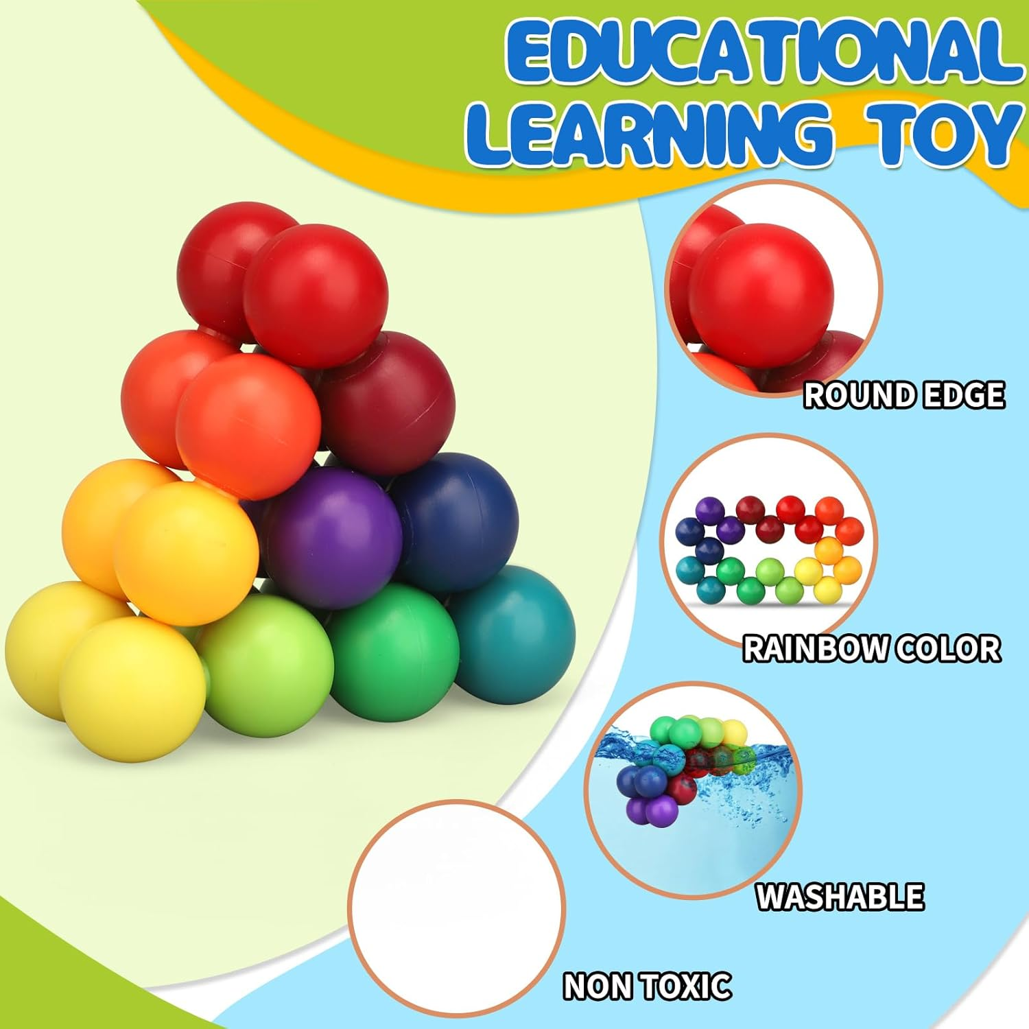 Autism Sensory Toys for Kids Toddler Boy, Cool Fidget Desk Ball Ring Toys for Adults Teens Children, Calm down Airplane Car Travel Toys Gifts for Boys Girls Age 3-12 Years Old Age 3 Pack image number 3