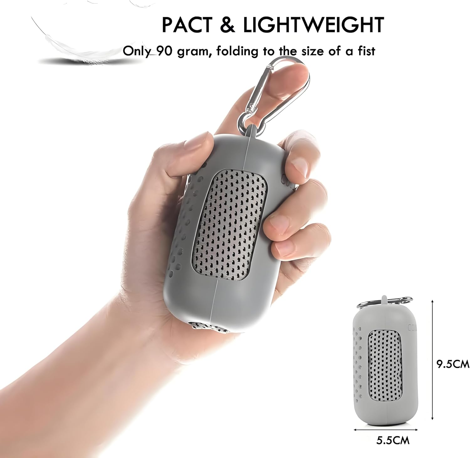 3 Pack Instant Cooling Towels - 90X30Cm Portable Ice Silk Neck Wraps | Reusable Chill Gym & Surf Towel for Hiking, Beach, Gym | Fast Dry Tech (Blue/Charcoal/Light Grey) image number 4