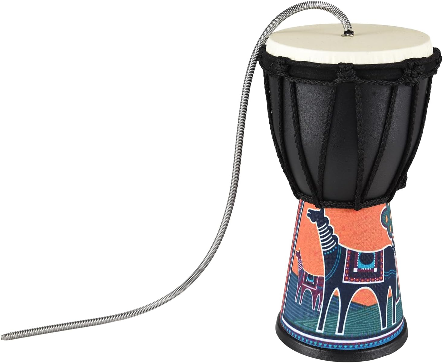 4 Inch Spring Drum Thunder Drum Sound Effect Instrument PVC Lightweight Portable Thunder Drum Brightly D Thunder Sound Simulation for Large Gatherings Sports Events S Type B image number 4