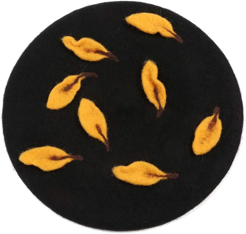 Wolle Baskenm&uuml;tze Handgefertigt F&uuml;hlte Karikatur Hut