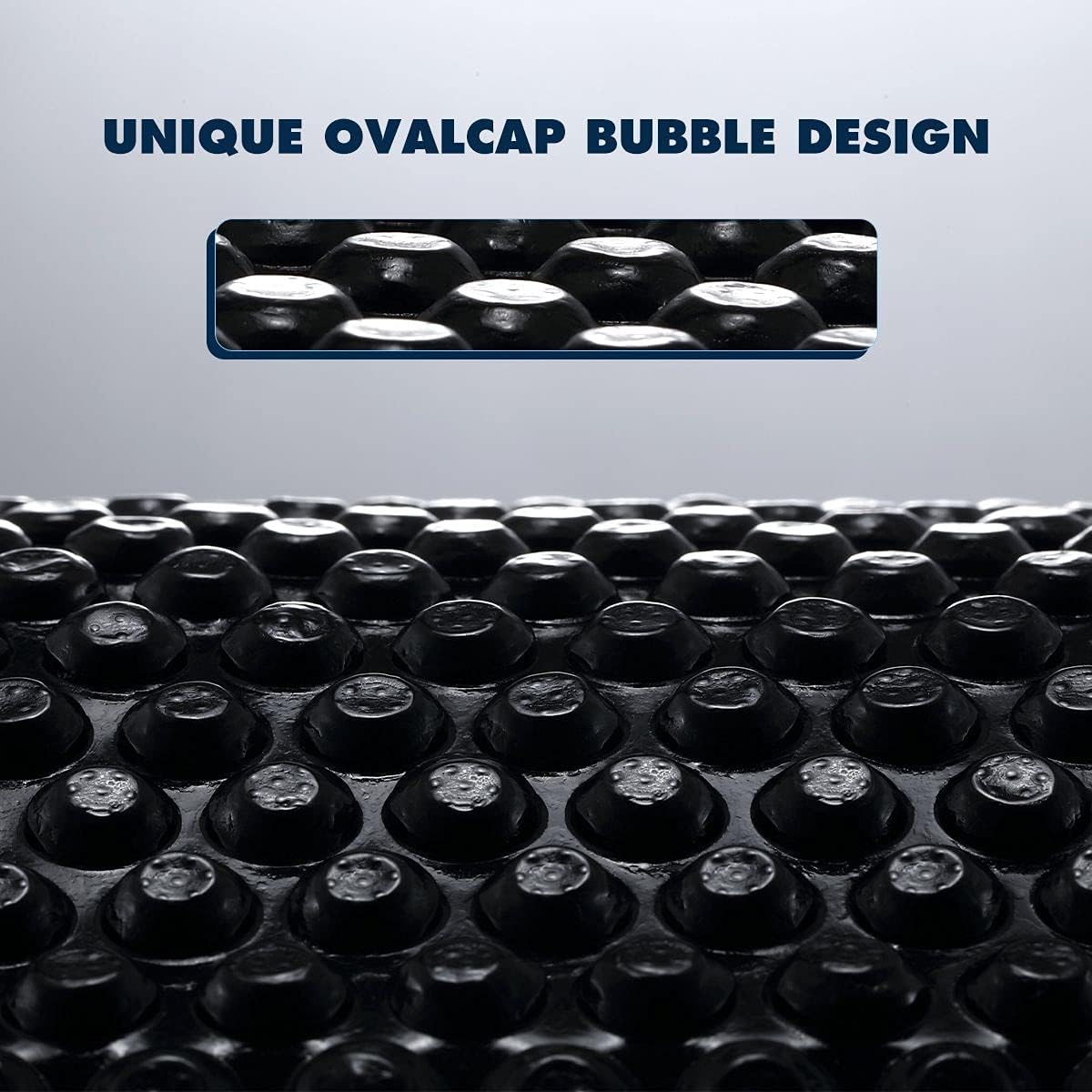 Groverdi Pool Cover 500 Micron Bubble Blanket Heavy Duty Outdoor Swimming Rectangular Pool Solar Cover with Bubbles, Keep Water Heat and Clear, Waterproof Dustproof Blue/Black 10.5Mx4.2M image number 3