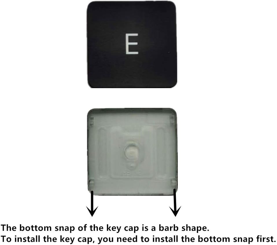 Replacement Individual E Key Cap and Hinges Are Applicable for Macbook Pro A1706 A1707 A1708 Keyboard to Replace the E Key Cap and Hinge