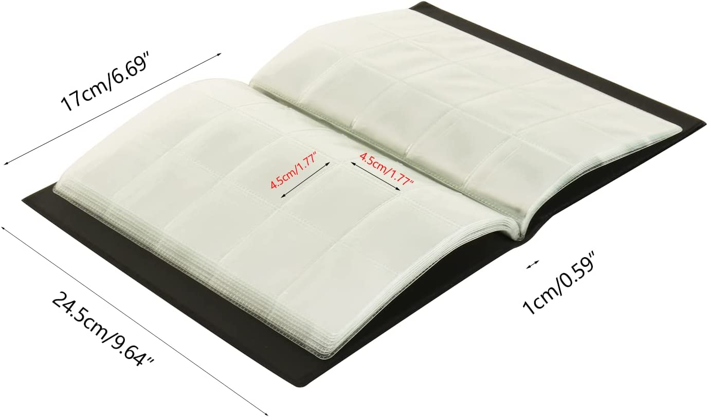 Coin Collection Book Holder Album for Collectors, 10 Pages 150 Pockets 4.5 X 4.5Cm(1.77 X 1.77 Inch) Inch Coin Albums Penny Collecting Book for Coin Storage, Pennies, Quarters (Blue, 150 Pockets) - Blue - 150 Coin image number 3