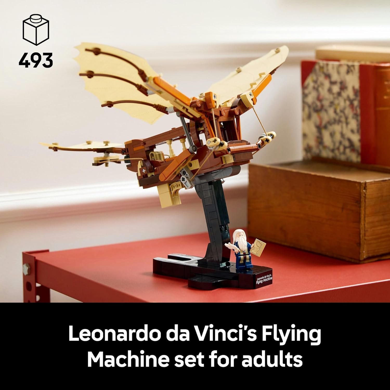 LEGO Icons Leonardo Da Vinci&rsquo;S Flying Machine Model Kit for Adults, Office or Home Room Decor Building Set, 3D Puzzle for Men and Women Who Love History 10363 image number 6