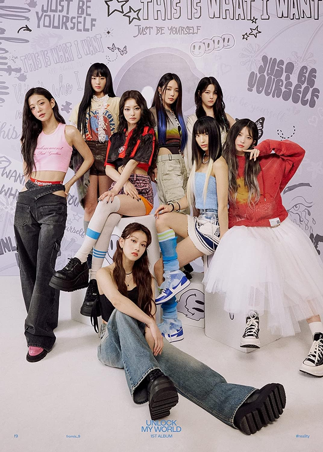 Fromis_9 Unlock My World 1St Album Weverse Album Version Card Holder+2P Photocard+1P QR Card+1Ea User Guide+Tracking Sealed image number 3