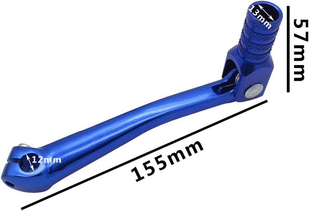 JINGKE CNC Aluminum 2 Folding Gear Shifter Shift Lever for Honda XR50 CRF50 XR CRF 50Cc 70Cc 90Cc 110Cc 125Cc Dirt Pit Bike (Blue) image number 4