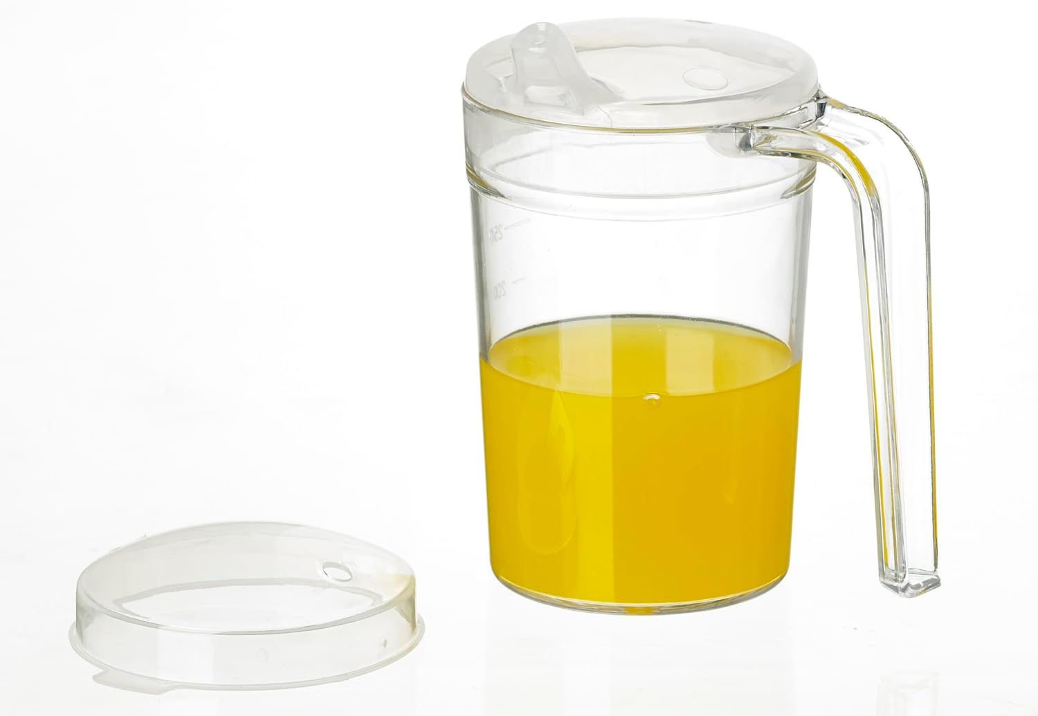 Homecraft Shatterproof Mug, Spout and Recessed Lids, 400Ml, Large Handle Dining Aid for Easy and Safe Consumption of Liquids, Coffee and Tea Cup for Elderly, Disabled, and Handicapped Users image number 4