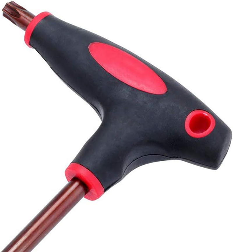 SENRISE Torx Wrench T30 T-Handle Screwdriver Torx Star Key Angle Wrenches T Type Driver Socket Wrench for Torx Screws/Bolts/Fittings (Pack of 1)