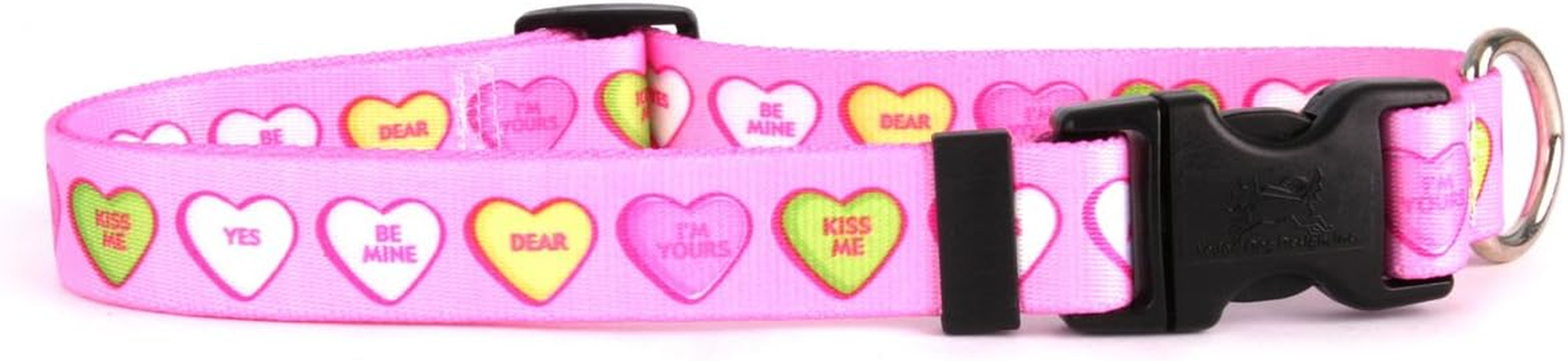 Yellow Dog Design Kisses Red Dog Collar 1" Wide and Fits Neck 18 to 28", Large image number 3