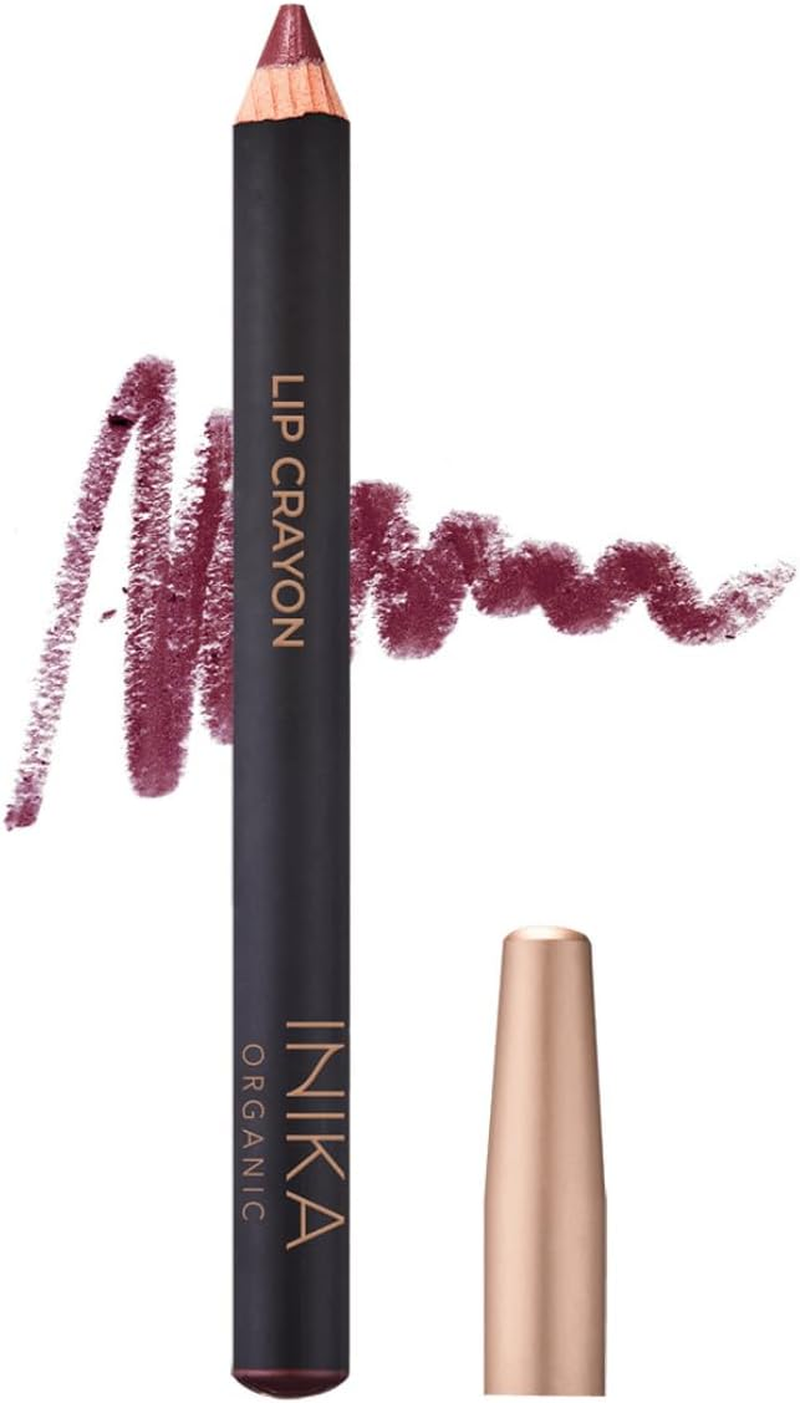 INIKA Organic Long Lasting Lipstick Crayon | Vegan Lipstick + Organic Lip Liner, Hypoallergenic, Cruelty-Free, Satin Finish, Enriched with Vitamin E and Coconut Oil, 3 G (Pink Nude)