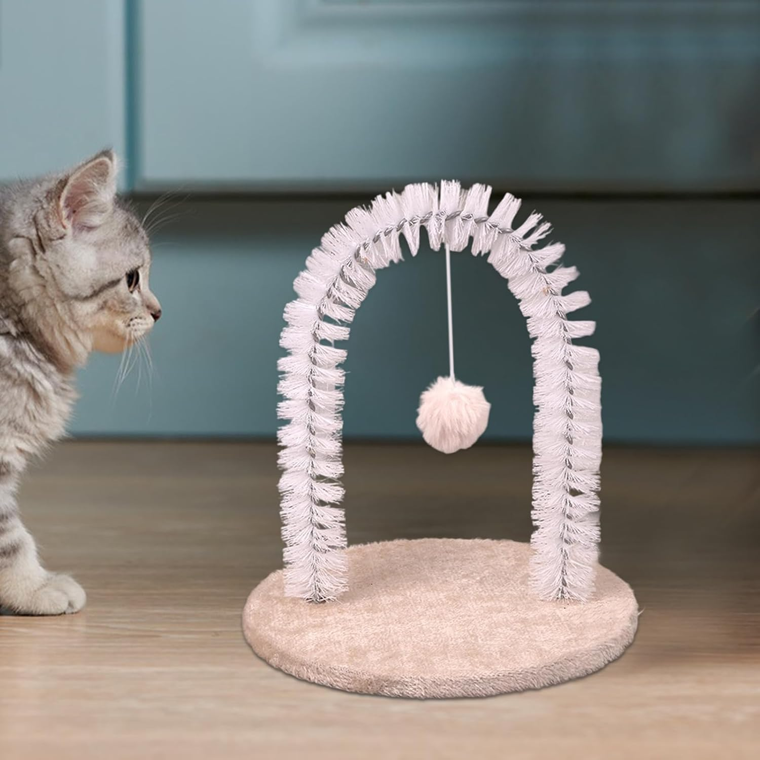 Cat Scratcher - Back Scratcher Cat Grooming Massage Brush,Grooming Rubbing Post Scratching Pad Massage Brush Hair Remover Pet Toys for Head Back Kitten