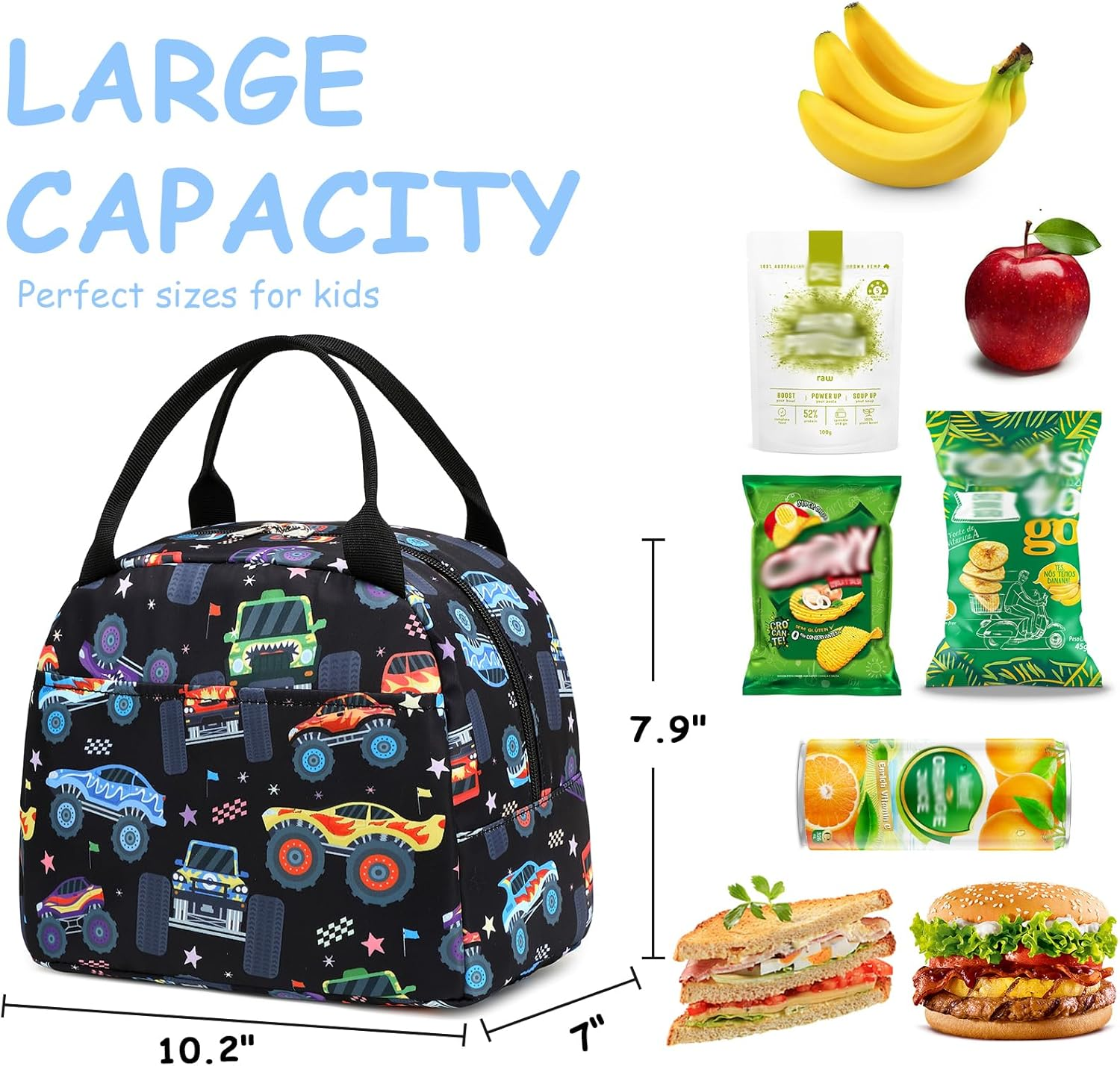 CAMTOP School Backpack for Kids, Girls Boys Backpack with Lunch Box Kindergarten Elementary Bookbag Set for Age 4-10 image number 4