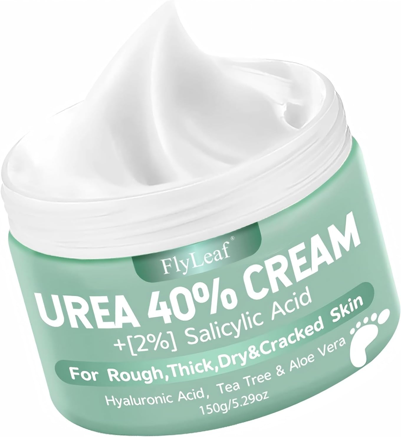 Urea Cream 40%, plus Salicylic Acid 2%, Foot Cream for Thick, Cracked, Rough, Dead & Dry Skin - Corn, Callus Remover and Soften Visit, Moisturizer for Feet, Elbows, Hands and Knees, Keratolytics Skin image number 6