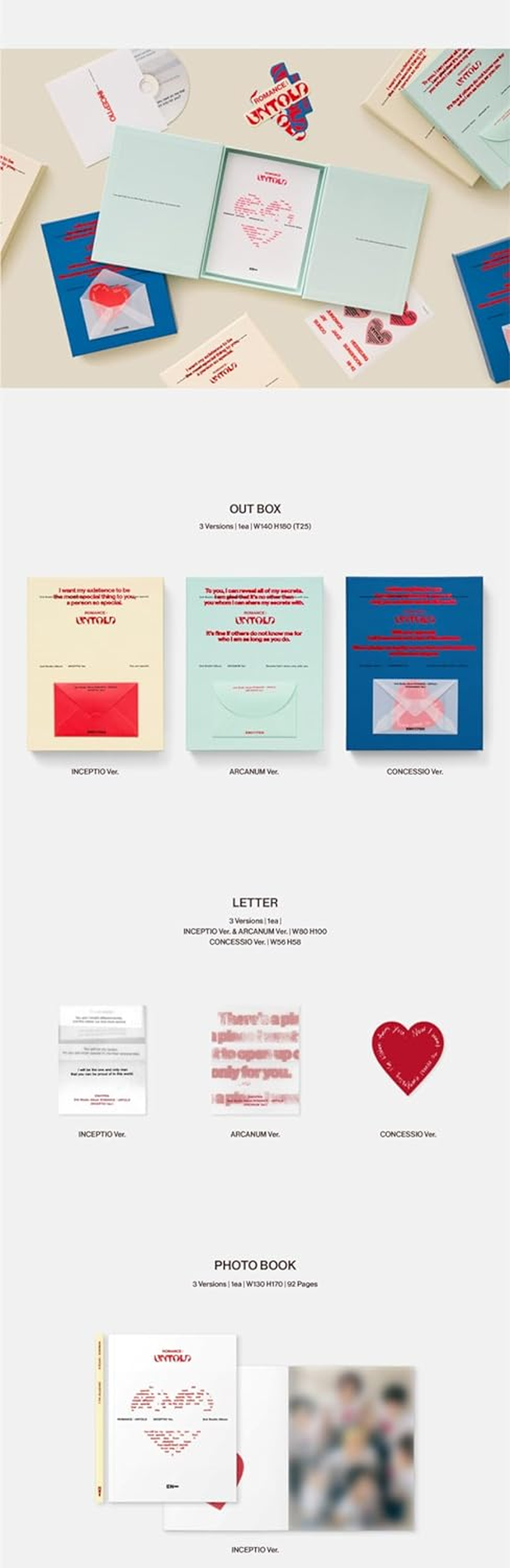 ENHYPEN ROMANCE : UNTOLD 2Nd Album with Tracking EN- (Standard ARCANUM Version) image number 4