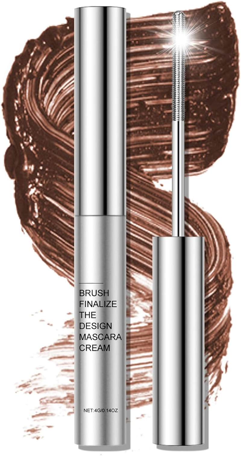 WALULAN Black Metal Silky Mascara Big Eyes Makeup,Mascara Black Volume and Length, Longer and Thicker Styling,Voluminous Lashes, No Clumping, No Smudging