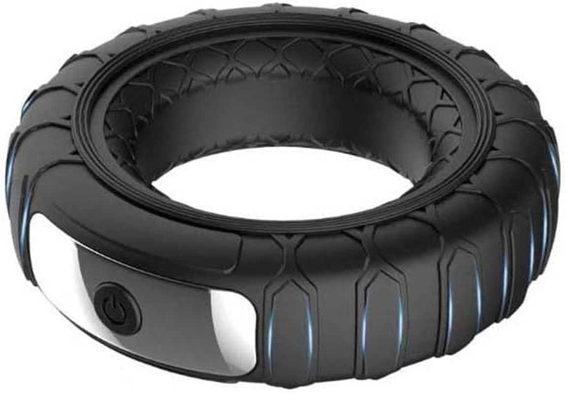 Diameter 4CM Funny Tire-Shaped USB Charging Lock Ring Silicone Ring, Men'S Delay Rings Silicone Soft Premium Elastic Ring for Men Long Lasting Enhancement Ring Bed Exercise Ring Sports Bodybuilding Trainer image number 4